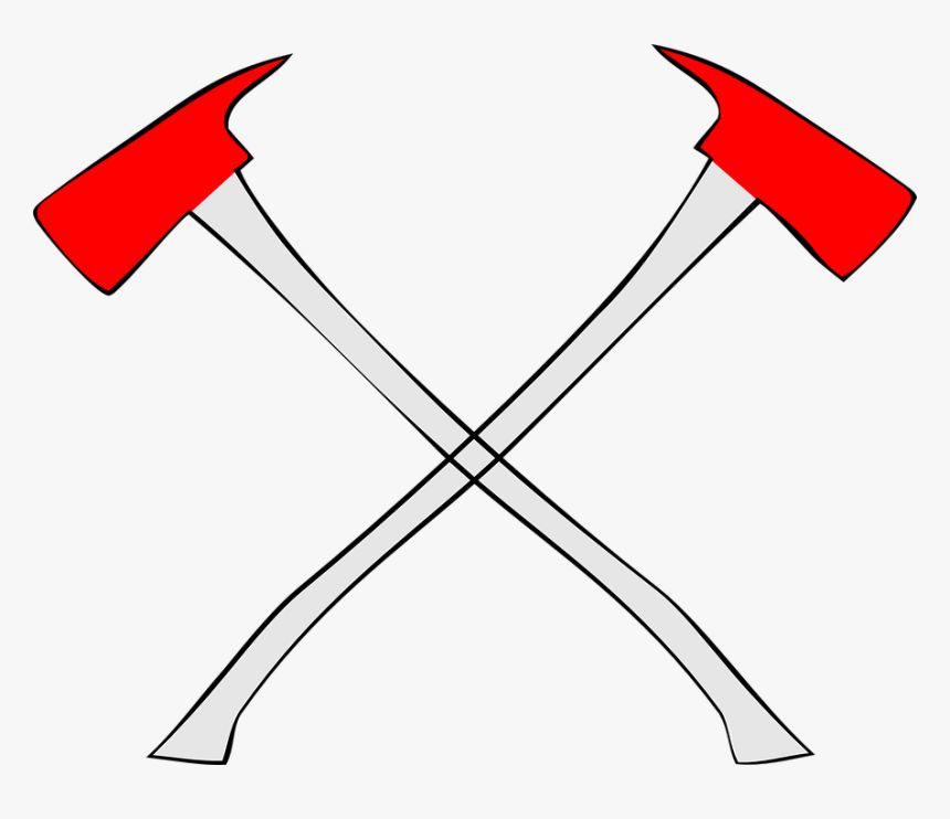 Fire Dept Cross Axes With A Number 3 Png, Transparent Png