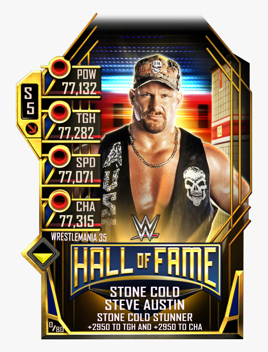 Wwesc S5 Wm35 Hof Stone Cold, HD Png Download
