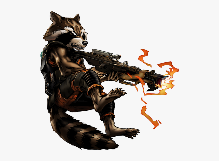 Rocket Raccoon Clipart Umvc3, HD Png Download