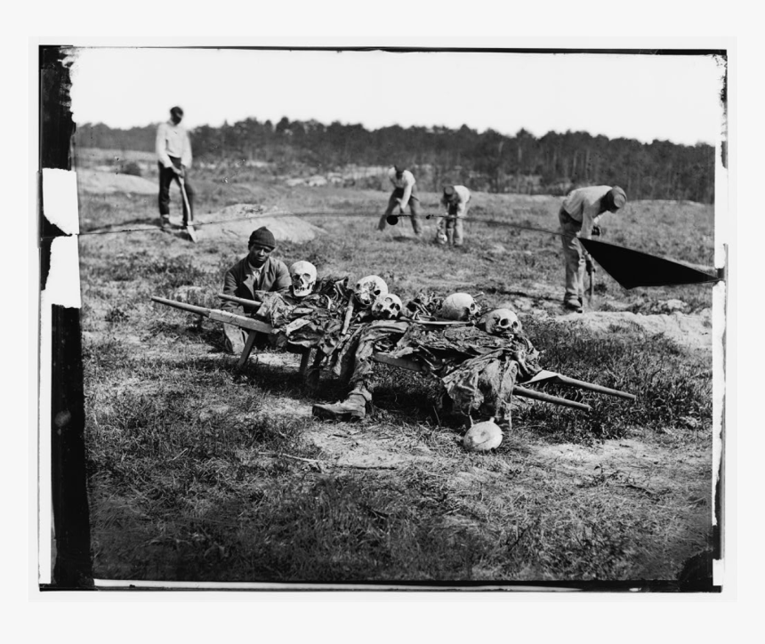 African Americans Collecting Bones Of Soldiers Killed, HD Png Download