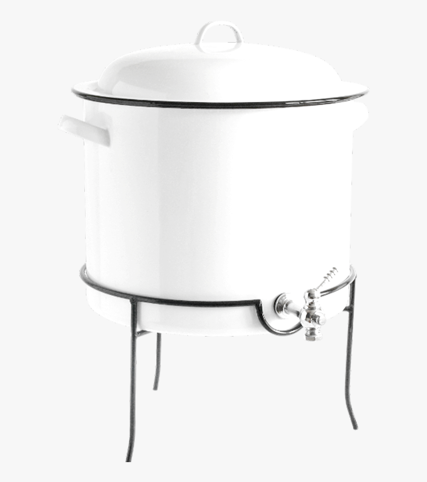 White Enamel Beverage Dispenser, HD Png Download