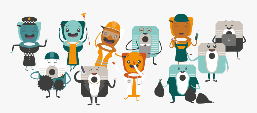 Toilet Cartoon Png, Transparent Png