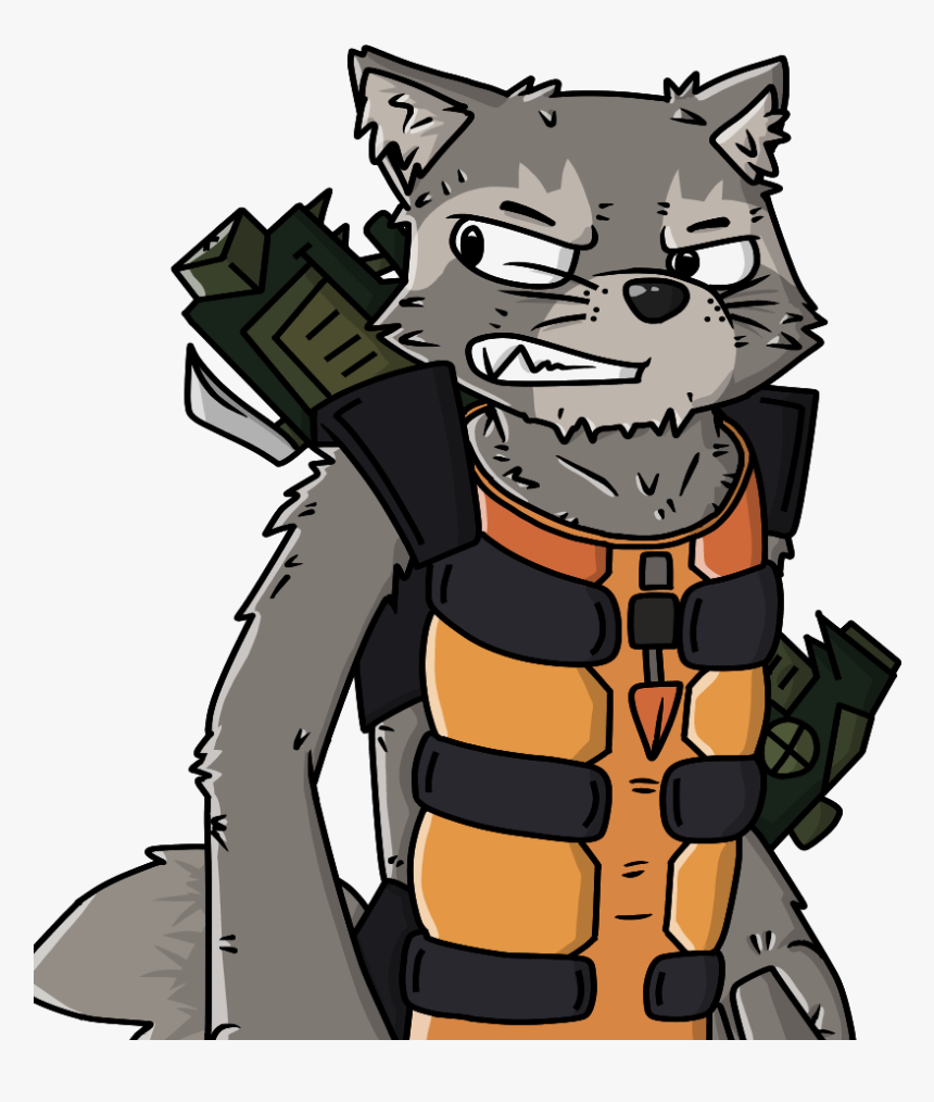 Rocket Raccoon Cartoon Drawing , Png Download, Transparent Png