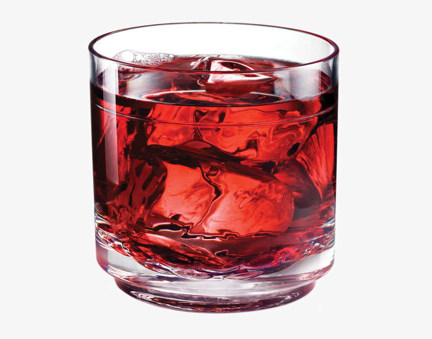 Drinique Elite Rocks Glass 10 Ounce With Cranberry, HD Png Download