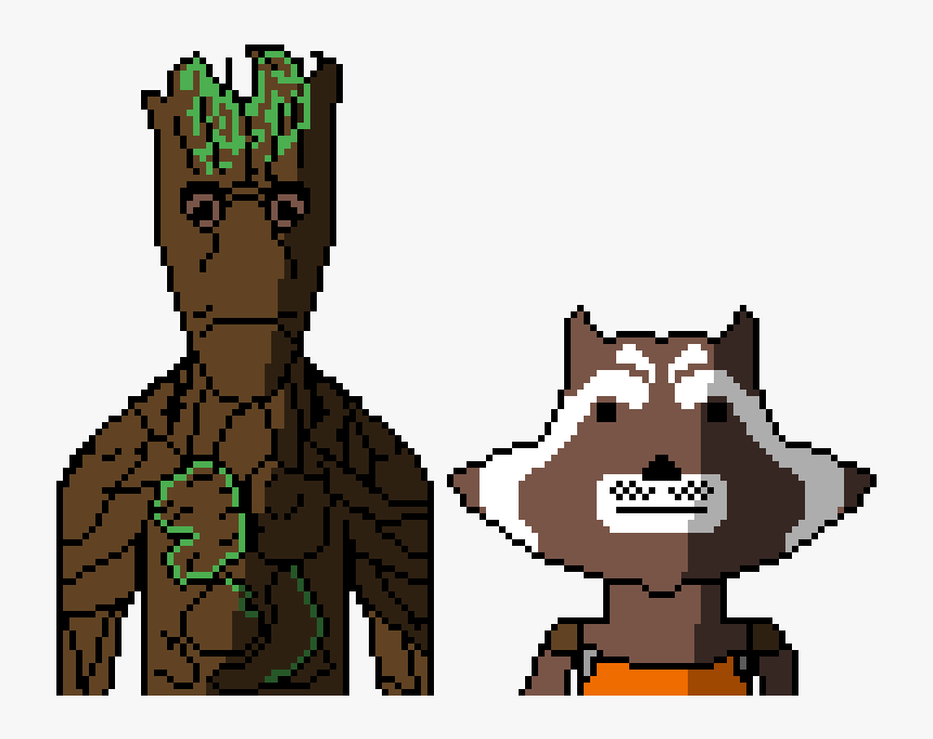 Groot And Rocket Racoon , Png Download, Transparent Png