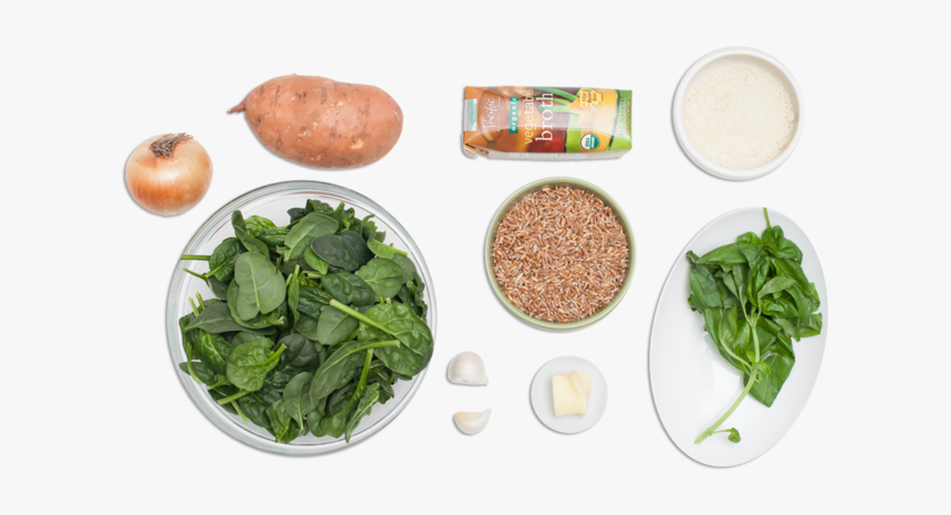 Farro Risotto With Spinach-basil Pesto & Sweet Potato, HD Png Download