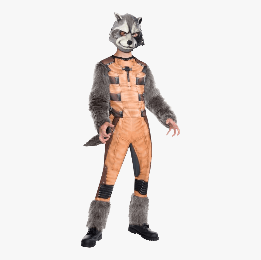 Kids Deluxe Rocket Raccoon Costume, HD Png Download