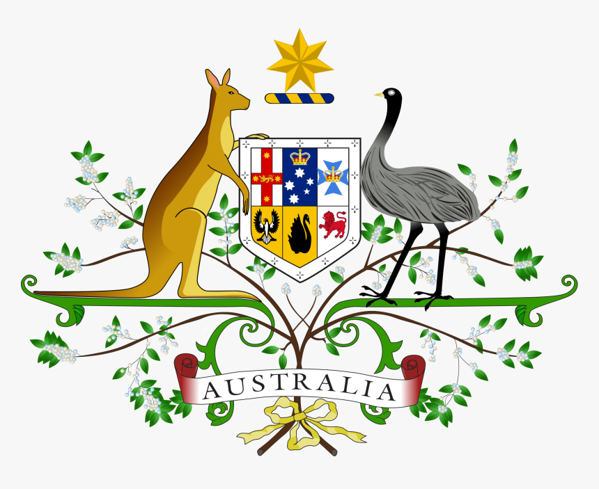 Gerb Australia Star Usa Coat National Arms Clipart - Coat Of Arm Australia, HD Png Download