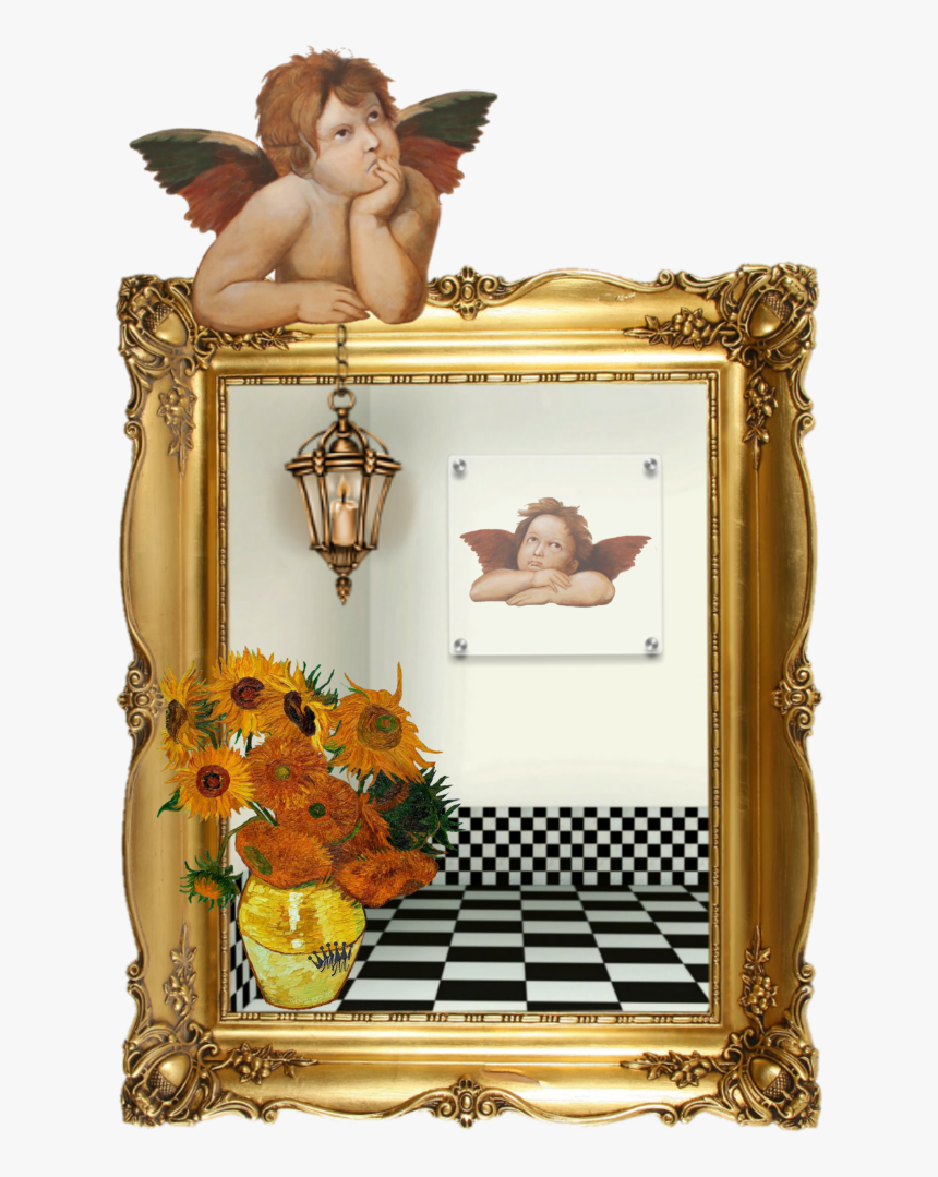 #frame #vase #angel #ircfineartfridayr - Fairy, HD Png Download