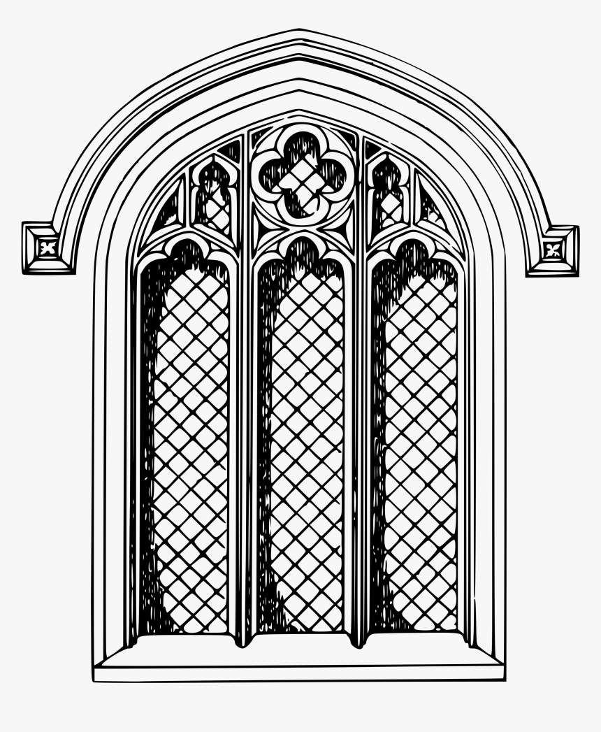 Vector Church Windows Free, HD Png Download