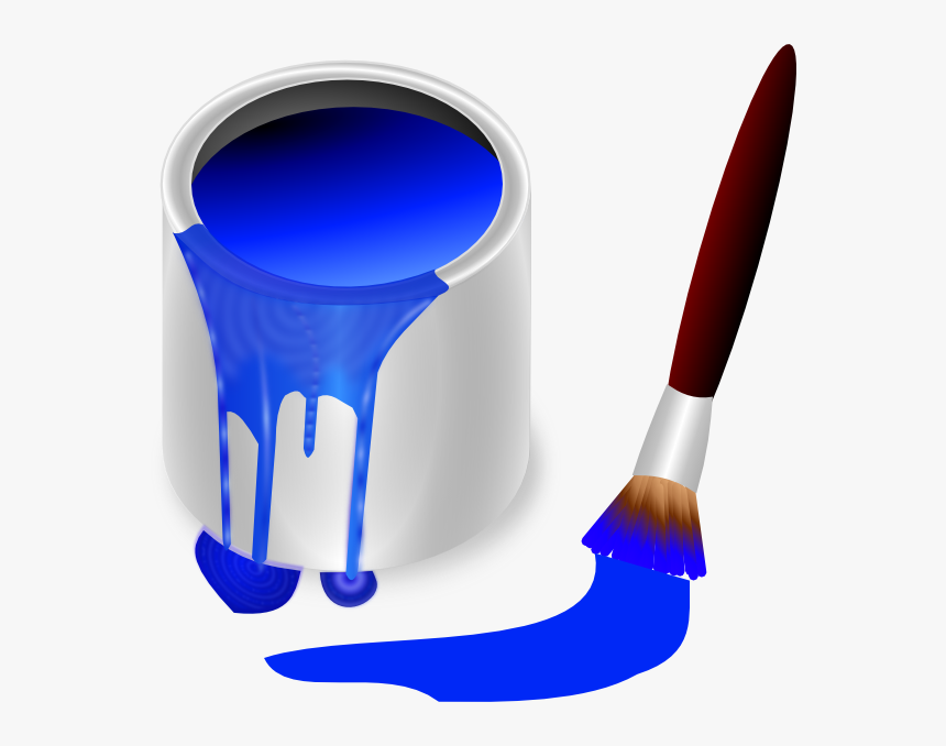 Blue Paint Bucket Clipart, HD Png Download