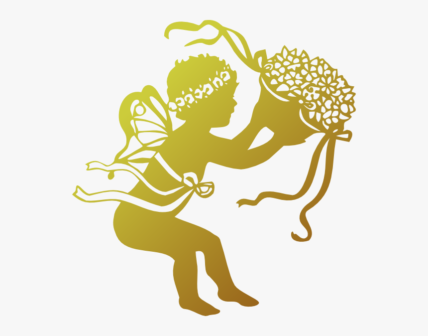 Clip Art Gold Angel Png, Transparent Png
