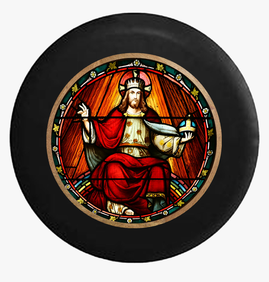 Church Window Saint King John Bible God Stained Glass, HD Png Download