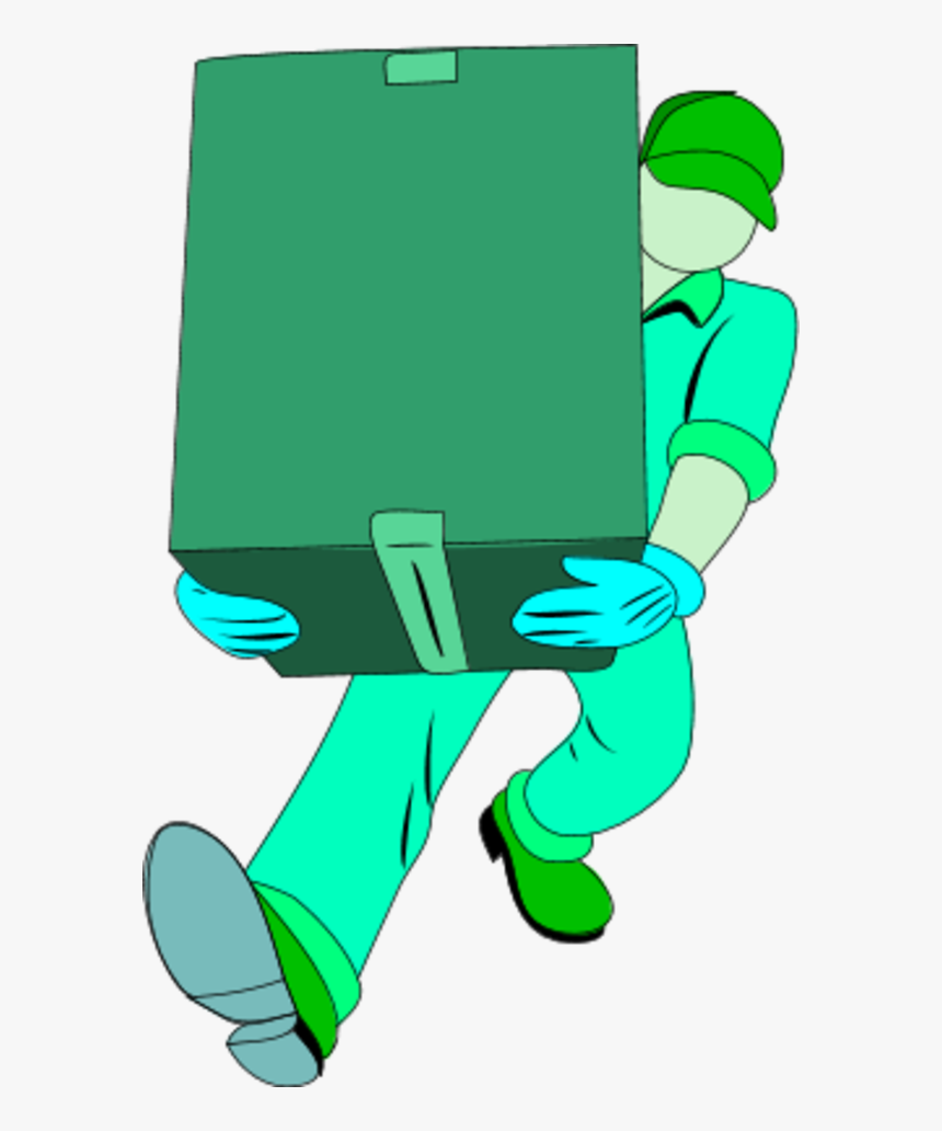 Warehouse Man Carrying A Closed Box - Aakash International Packers And Movers, HD Png Download
