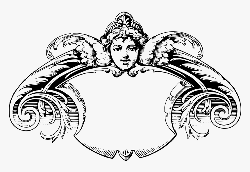 Victorian Frames Clip Art - Victorian Frame Clip Art, HD Png Download