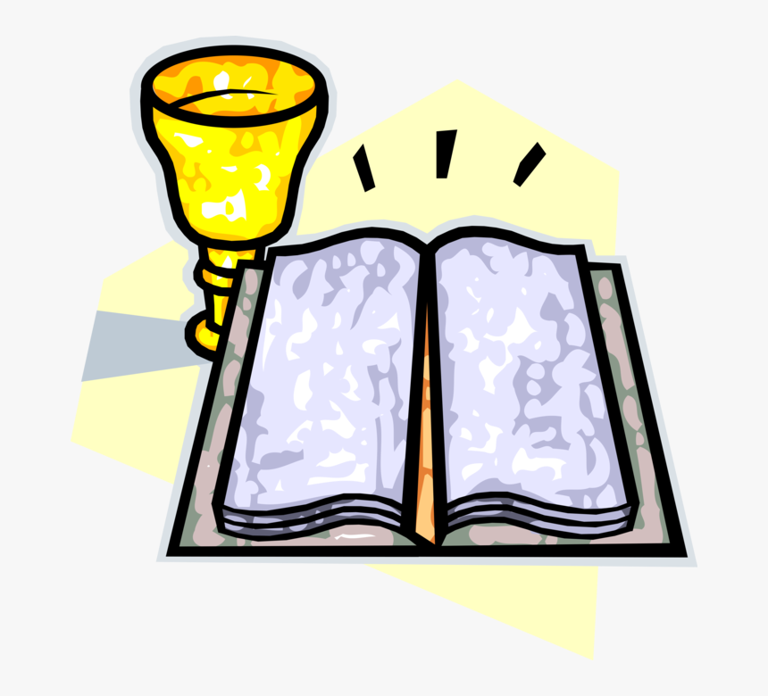 Vector Illustration Of Holy Bible Book Product Of Divine - Mary The Queen College, HD Png Download