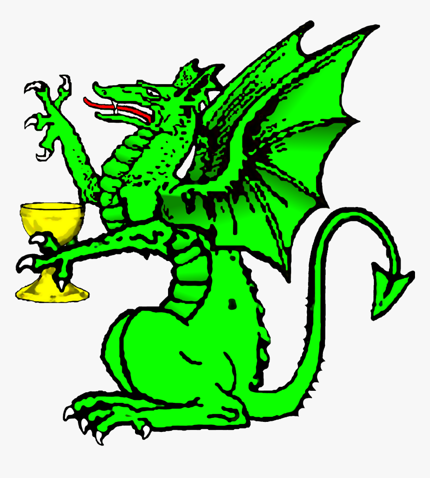 Supporters Clipart Alone - Heraldic Dragon Transparent Background, HD Png Download