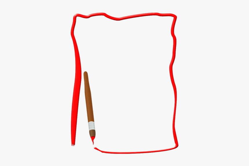 Paint Border Vector Image - Free Art Painting Border Clipart, HD Png Download
