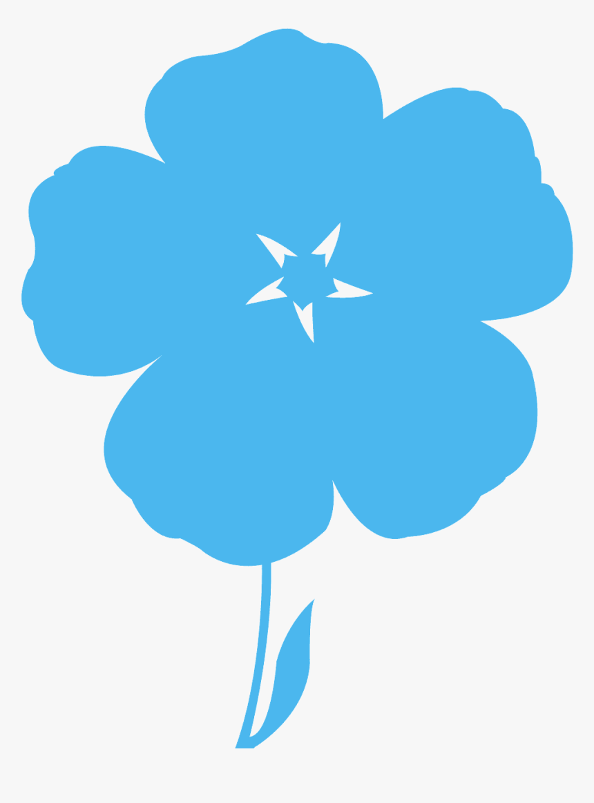 Silueta De Flor, HD Png Download