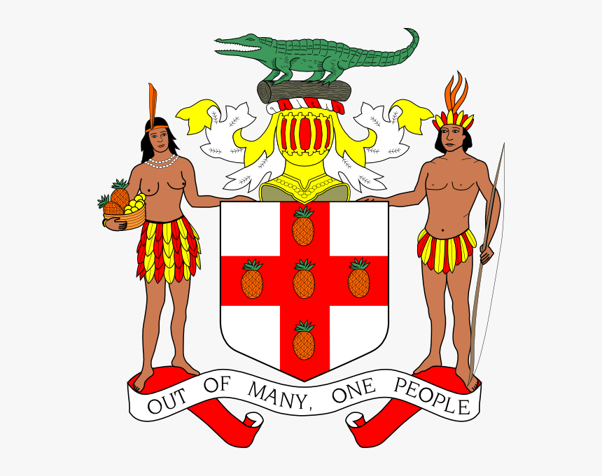 Jamaica Coat Of Arms Svg Clip Arts - Coat Of Arms Of Jamaica, HD Png Download