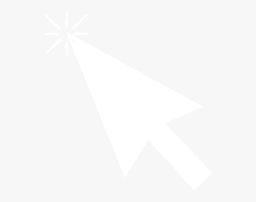 Transparent Mouse Arrow Clipart - Mouse Arrow White Png, Png Download