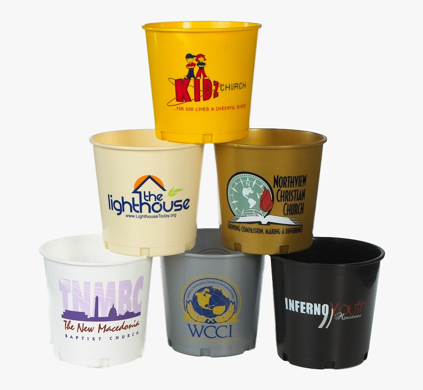 Plastic Bucket For Communion Cup Collection Or Offerings - Balde De Pollo Personalizado, HD Png Download