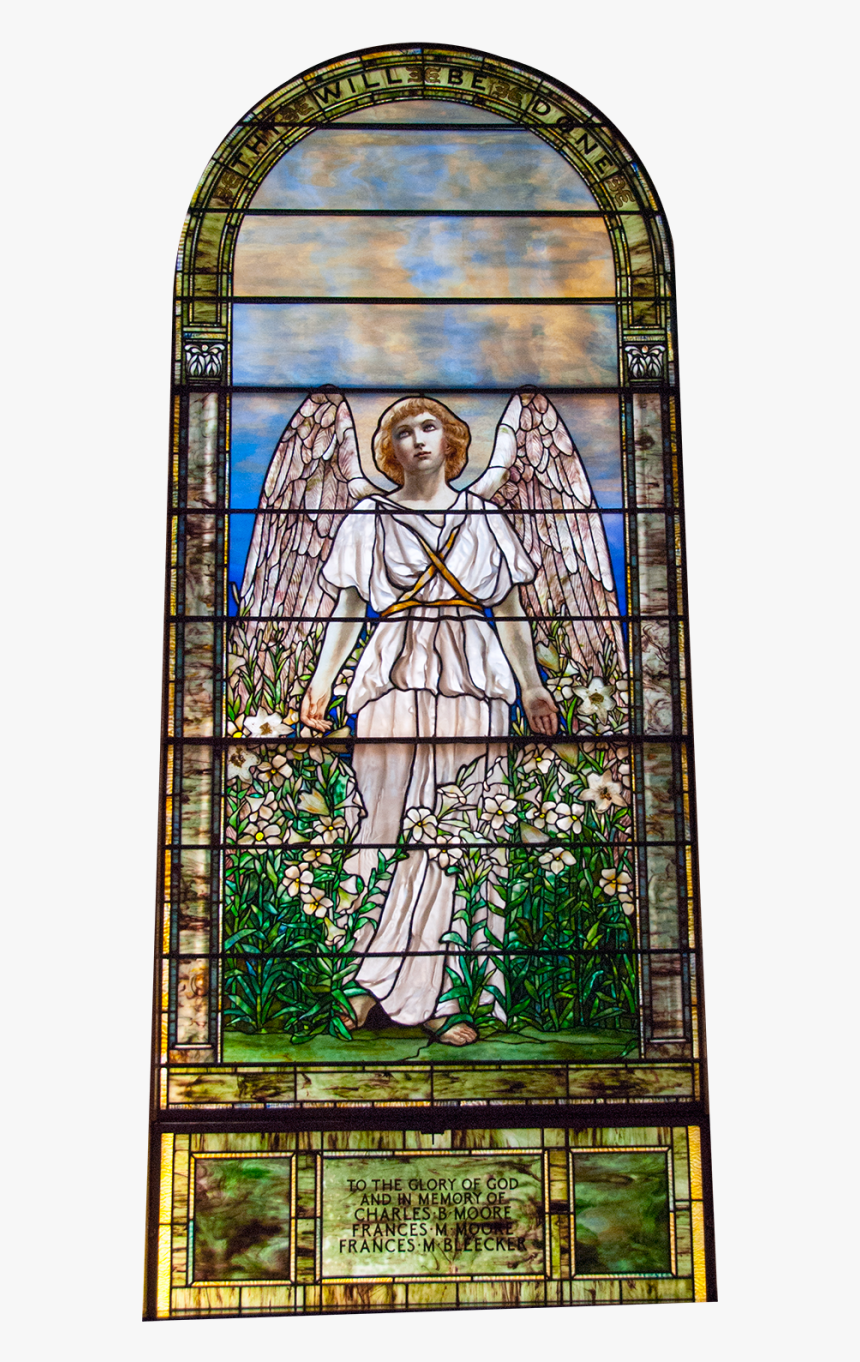 Spring Angel Stained Glass, HD Png Download