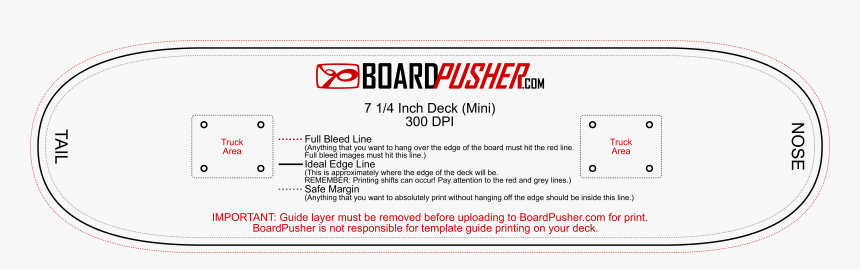 Skateboard Template Illustrator, HD Png Download