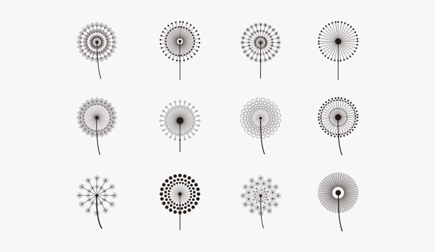 Blowball Simple Vector De Los Iconos - Dandelion Icon, HD Png Download