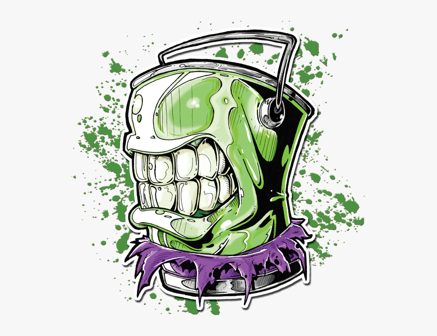 Angry Green Spray Paint Cans, Spray Painting, Graffiti - Painting Grafity, HD Png Download