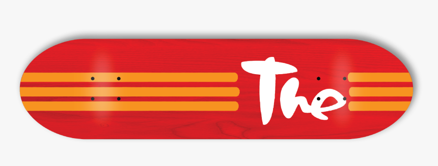 Transparent Skateboard Template Png - Orange, Png Download