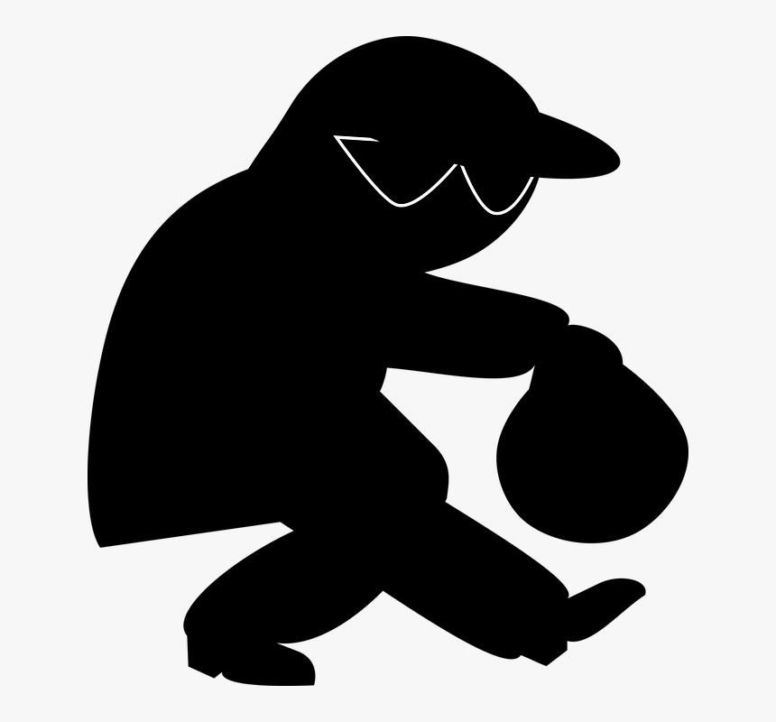 Thief, Theft, Predator, Criminal, Sneak, Crook, Burglar - Diebstahl Clipart, HD Png Download