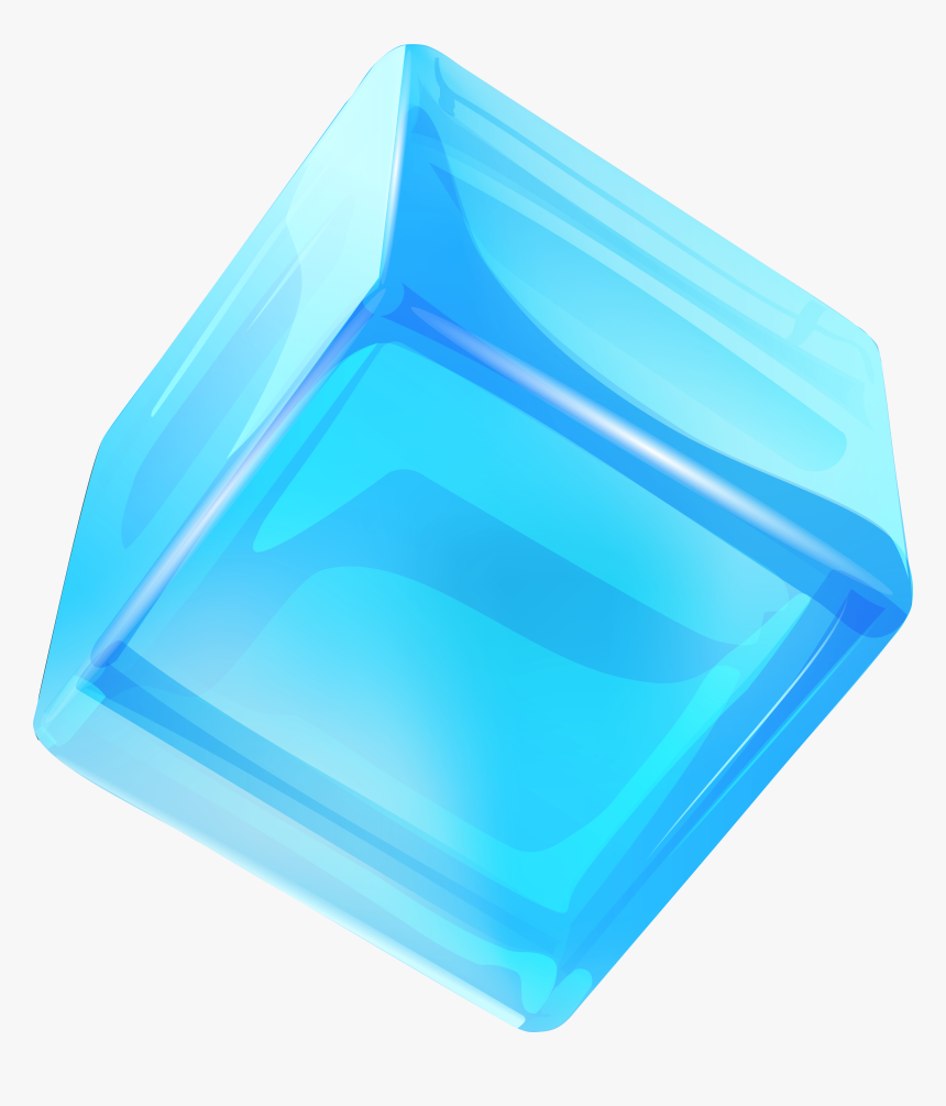 Blue Ice Cube Png Clip Art - Serving Tray, Transparent Png