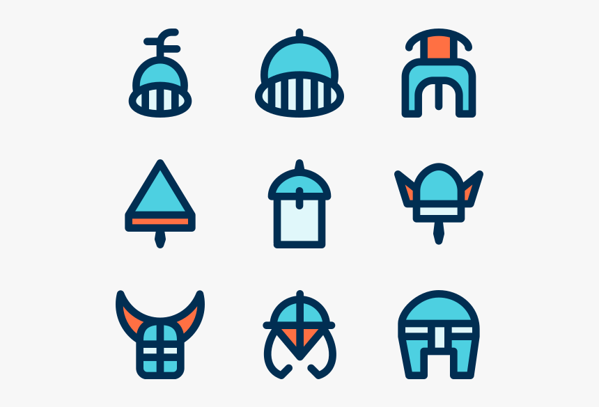 Helmets - Medieval Helmet Icons, HD Png Download