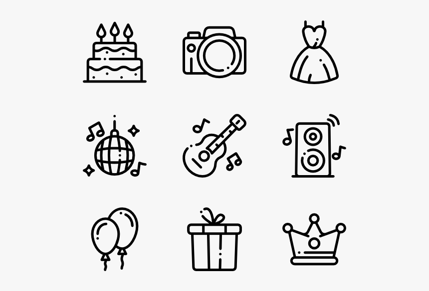 Birthday - Food Icons Png, Transparent Png