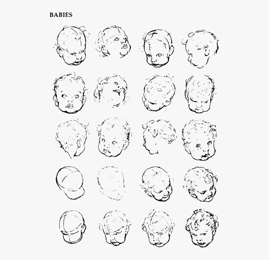 Emotion,monochrome Photography,text - Drawings Of Babies, HD Png Download