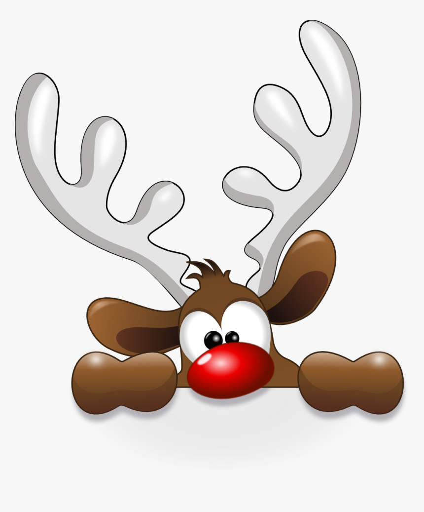 Clipart Funny Reindeer, HD Png Download