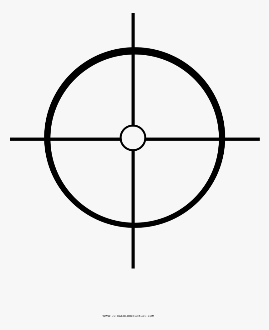 Green Crosshair Png - Transparent Background Crosshair Png, Png Download