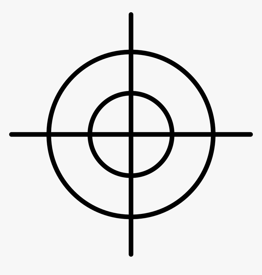 Sniper Crosshairs Png -crosshair Sightings Objectives - Cross Hair, Transparent Png