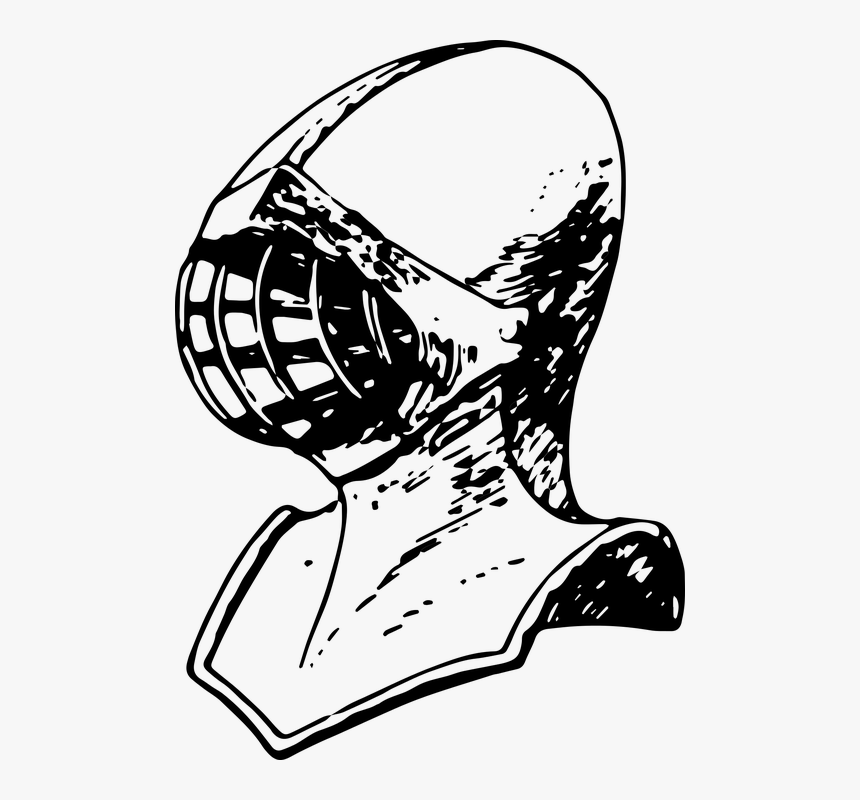 Medieval, Helmet, Armor, Plated, Knight, War, Fight, HD Png Download