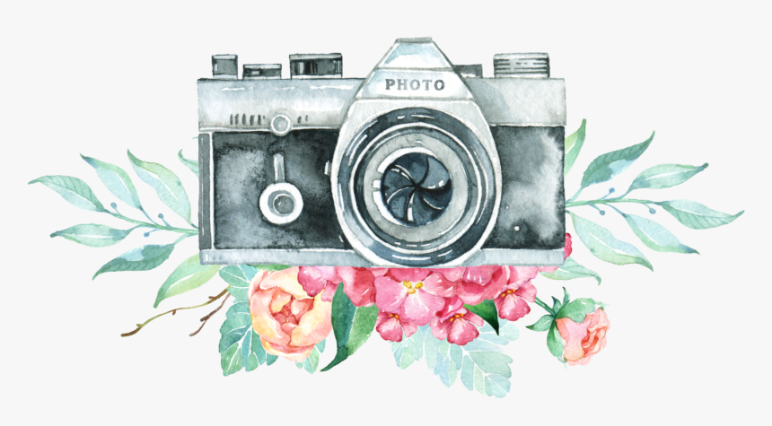 #vintage #camera #flowers #freetoedit - Vintage Camera Flowers, HD Png Download