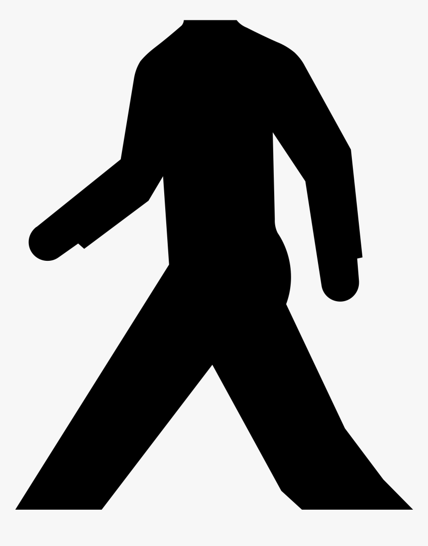 This Free Icons Png Design Of No Entry Sign With A - Pedestrian Crossing, Transparent Png