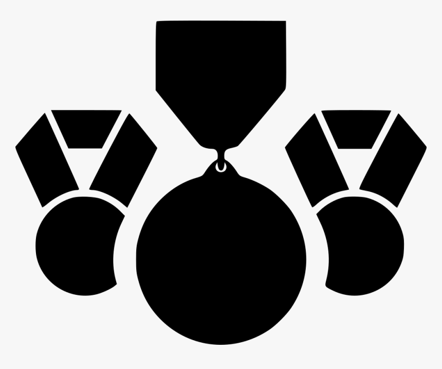 Awards Award Star Gold Medal - Medals Black And White, HD Png Download