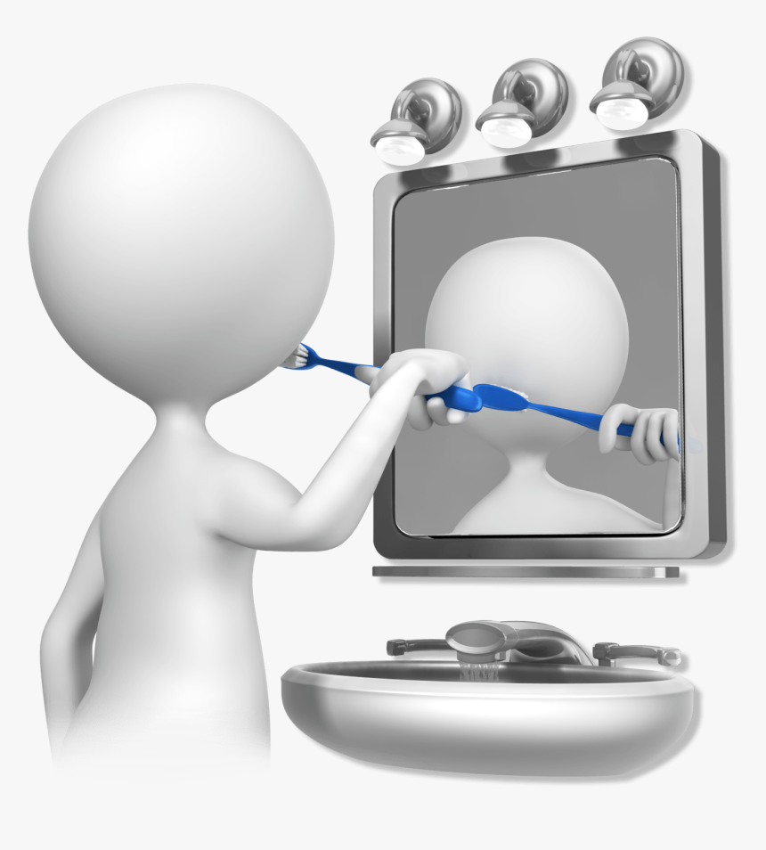Even Teeth Brushing Can Become Addictive - 3d Stick Figure Gif, HD Png Download