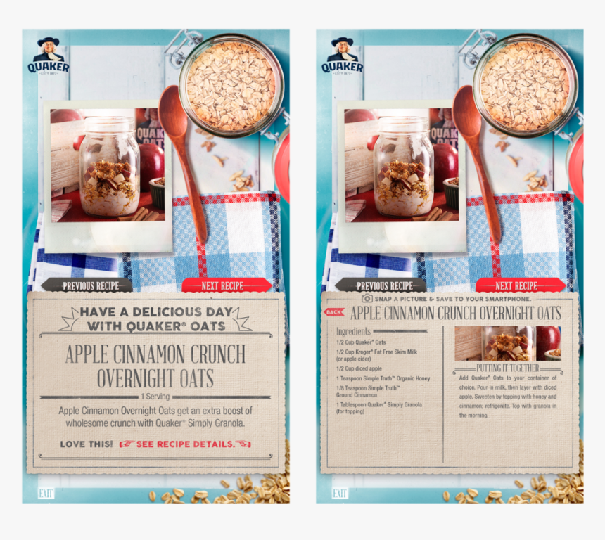 Eye Q Experience Recipe Results Touch Screens - Muesli, HD Png Download