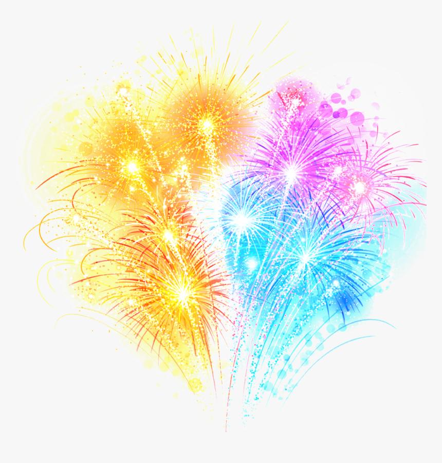This Graphics Is Color Fireworks Effect Picture Transparent - Juego Pirotecnicos Png, Png Download