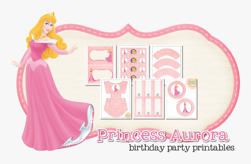 Princess Aurora Free Printable Kit - Princess Aurora Party Free Printable, HD Png Download