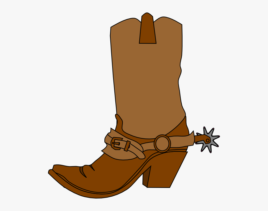Cowboy Boots And Hat Png -cowboy Boots Png Clipart - Brown Cowboy Boot Clip Art, Transparent Png