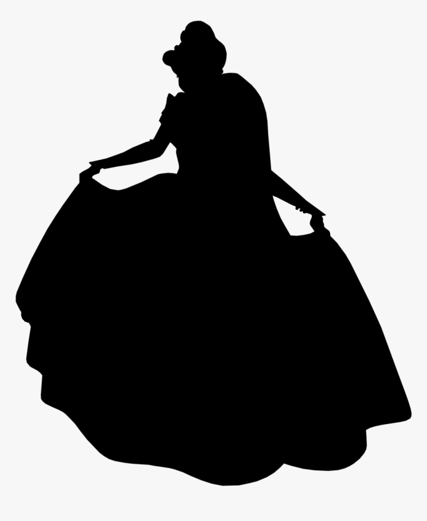 Cinderella Tiana Princess Aurora Silhouette Disney - Disney Princess Silhouette Png, Transparent Png