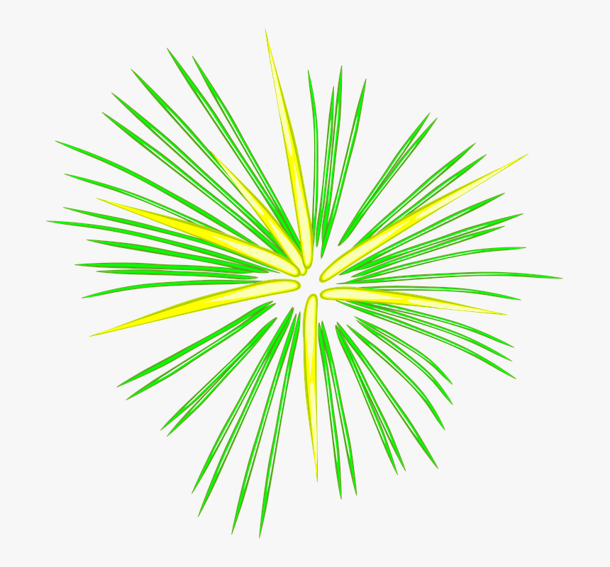 Celebración, Fuegos Artificiales, Verde, Noche - Animated Transparent Background Fireworks, HD Png Download